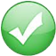 image of a green circle with a white checkmark inside