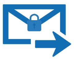 Icon of sending secure email